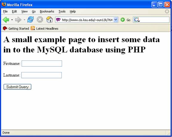 Uithoudingsvermogen vertel het me Sicilië An example to insert some data in to the MySQL database using PHP